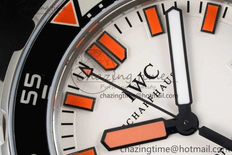MIROTIME 0120 Aquatimer Automatic SS RSF 1:1 Best Edition White Orange Dial on Black Rubber Strap A Supportive 7069